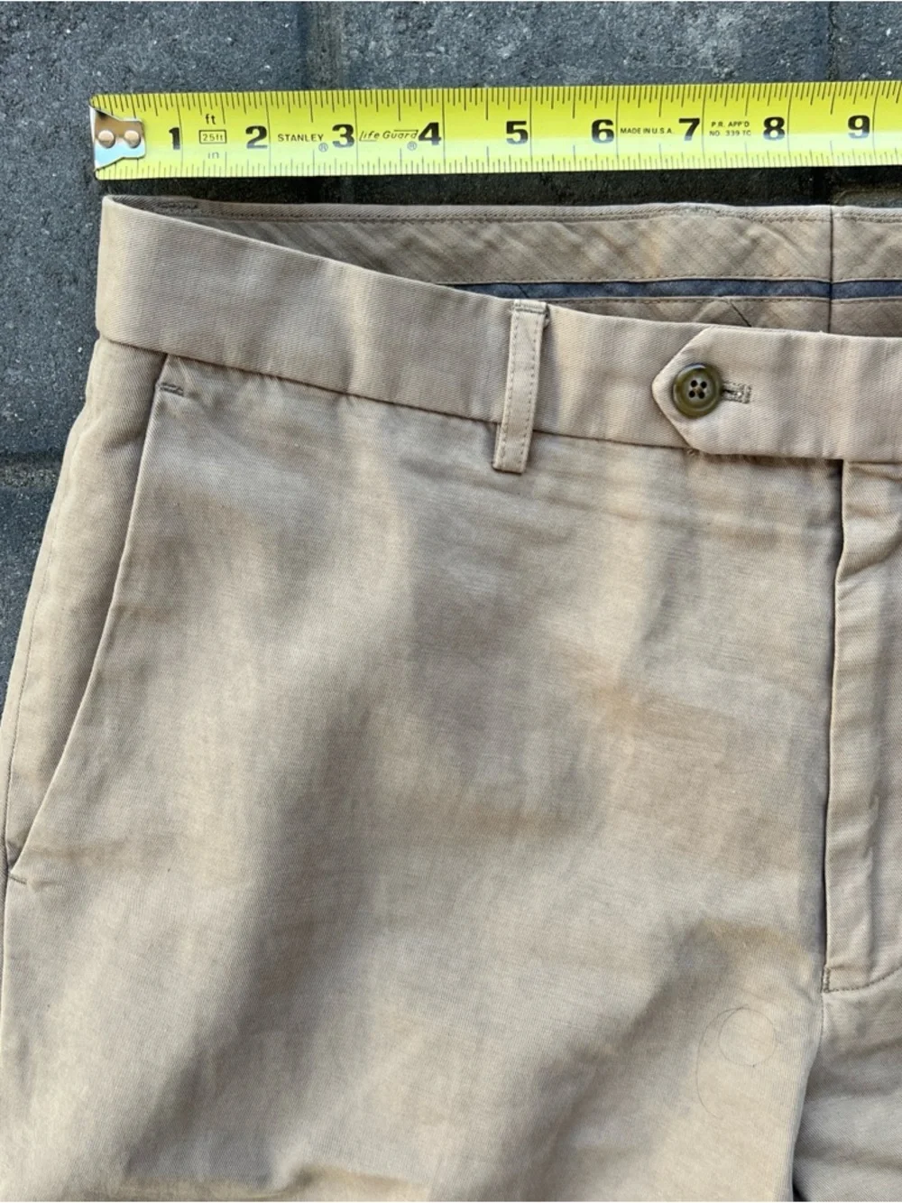 J Crew Linen Cotton Chino Pants Mens 33x30 Beige